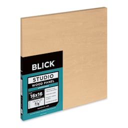 Blick Studio Artists' Wood Panel - Flat Cradle, 16" x 16", 7/8" cradle