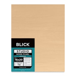 Blick Studio Artists' Wood Panel - Flat Cradle, 16" x 20", 7/8" cradle, front
