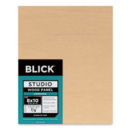 Blick Studio Artists' Wood Panel - Flat Cradle, 8" x 10", 7/8" Cradle, front