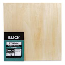 Blick Studio Artists' Wood Panel - Flat Cradle, 20" x 20", 7/8" Cradle (Front)