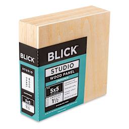 Blick Studio Artists' Wood Panel - Gallery Cradle, 5" x 5", 1-1/2" Cradle