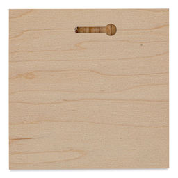 American Easel Maple Panel - 5" x 5", 1/2" Profile, Keyhole back