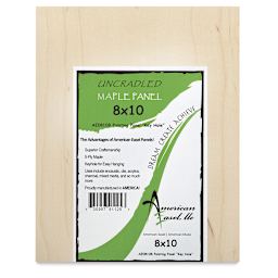 American Easel Maple Panels - Front of Panel showing label
