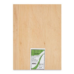 American Easel Maple Panel - 18" x 24", 1/2" Profile, Keyhole front with label
