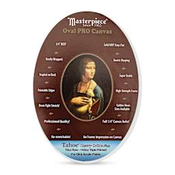 Masterpiece Pro Stretched Oval Canvas - 5" x 7", 3/4" Profile