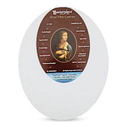 Masterpiece Pro Stretched Oval Canvas - 8" x 10", 3/4" Profile front 