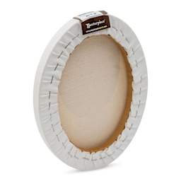 Masterpiece Pro Stretched Oval Canvas - 8" x 10", 3/4" Profile back side view