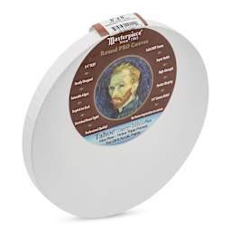 Masterpiece Pro Stretched Round Canvas - 8" Diameter, 3/4" Profile side view
