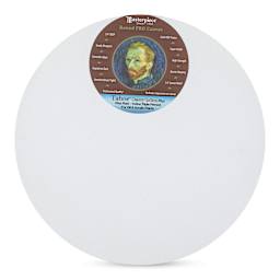 Masterpiece Pro Stretched Round Canvas, 12" Diameter, 3/4" Profile
