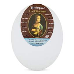 Masterpiece Pro Stretched Oval Canvas - 11" x 14", 3/4" Profile
