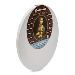 Masterpiece Pro Stretched Oval Canvas - 11" x 14", 3/4" Profile side view