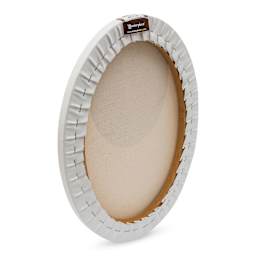Masterpiece Pro Stretched Oval Canvas - 12" x 16", 3/4" Profile back side view