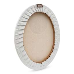 Masterpiece Pro Stretched Oval Canvas - 16" x 20", 3/4" Profile back side view