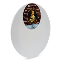 Masterpiece Pro Stretched Oval Canvas - 16" x 20", 3/4" Profile side view