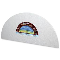 Masterpiece Tahoe Cotton Canvas Shape - Angled view of Half Round Canvas
