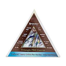 Masterpiece Tahoe Cotton Canvas Shapes - Front view of Triangle Canvas