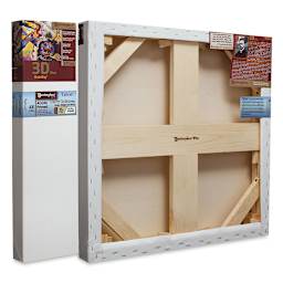 Masterpiece Tahoe Cotton Canvas - Front and Back of Canvas showing 2-1/2" Profile and braces