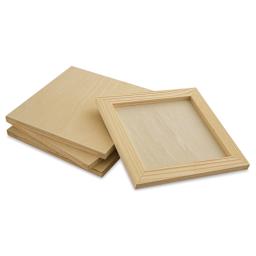 Blick Super Value Wood Panel Pack - showing individual panels