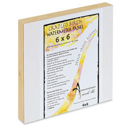 American Easel WaterMedia Panel - 6" x 6", Traditional Profile 7/8"