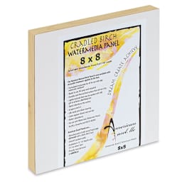 American Easel WaterMedia Panel - 8" x 8", Traditional Profile 7/8"