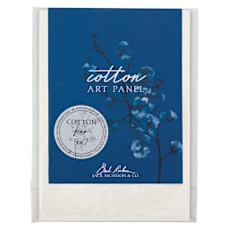 Richeson Cotton Art Panels - Front of 5" x 7" Fine Texture Panel with label