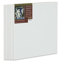 Masterpiece Sausalito Hardcore Pro Canvas Panel Pack - 12" x 12", Pkg of 5