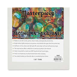Masterpiece Alcohol Ink Art Panel - 8" x 8", Single Panel front