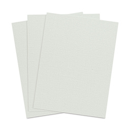 Plein Air Linen Artist Panels - Top view of 3 15DP Oil primed Claessens panels