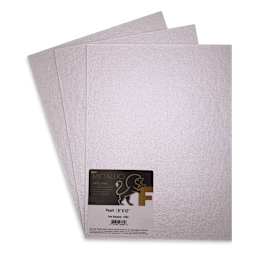 Fredrix Metallic Cut Edge Canvas Panels - Pearl, Pkg of 3