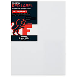 Fredrix Red Label Cotton Canvas - 9" x 12", Gallerywrap