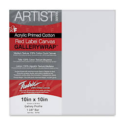 Fredrix Profile Cotton Canvas - 10" x 10", Gallerywrap