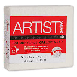 Fredrix Profile Cotton Canvas - 5" x 5", Gallerywrap