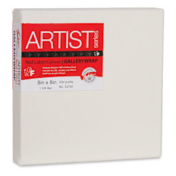 Fredrix Profile Cotton Canvas - 8" x 8", Gallerywrap