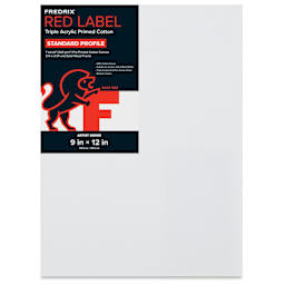 Fredrix Red Label Cotton Canvas - 9" x 12", 3/4" Profile
