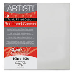 Fredrix Red Label Cotton Canvas - 10" x 10", 3/4" Profile