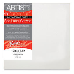 Fredrix Red Label Cotton Canvas - 12" x 12", 3/4" Profile