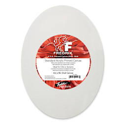 Fredrix Profile Cotton Canvas - 6" x 8", Oval