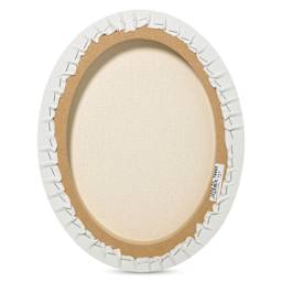 Fredrix Convexo Canvas - 8" x 10", Oval, back of canvas