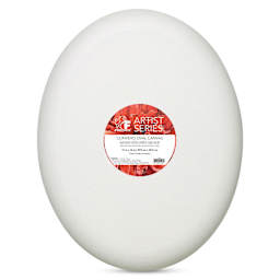 Fredrix Convexo Canvas - 11" x 14", Oval, front of canvas