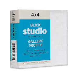 Blick Studio Stretched Cotton Canvas - Gallery Profile, 4" x 4" (side view)