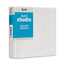 Blick Studio Stretched Cotton Canvas - Gallery Profile, 6" x 6" (side view)