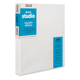Blick Studio Stretched Cotton Canvas - Gallery Profile, 12" x 12" (side view)