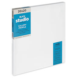 Blick Studio Stretched Cotton Canvas - Gallery Profile, 20" x 20" (side view)