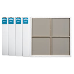Blick Studio Stretched Cotton Canvas - Gallery Profile, 48" x 48", Pkg of 5 (four fronts, one back)