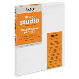 Blick Studio Stretched Cotton Canvas - Traditional Profile, 8" x 10" (side view)