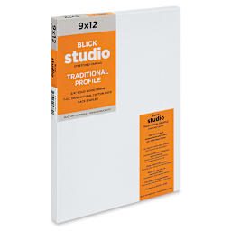 Blick Studio Stretched Cotton Canvas - Traditional Profile, 9" x 12" (side view)