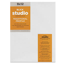 Blick Studio Stretched Cotton Canvas - Traditional Profile, 9" x 12" (front)