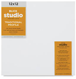 Blick Studio Stretched Cotton Canvas - Traditional Profile, 12" x 12" (front)