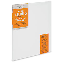 Blick Studio Stretched Cotton Canvas - Traditional Profile, 16" x 20" (side view)