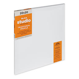 Blick Studio Stretched Cotton Canvas - Traditional Profile, 20" x 20" (side view)